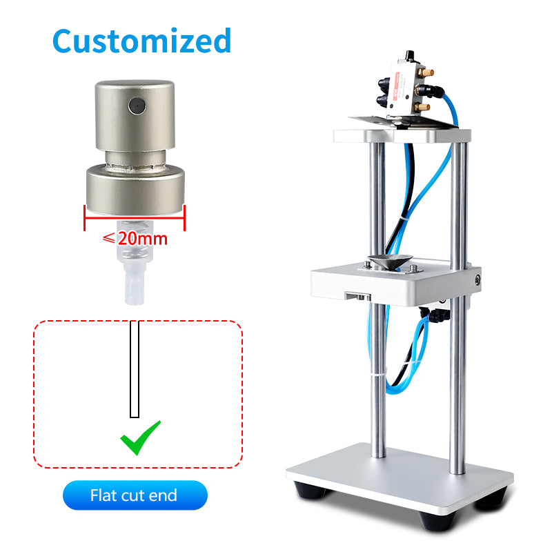 ZONESUN ZS-JG300 Pneumatic Spray Perfume Bottle Cap Dip Tube Cutting Machine