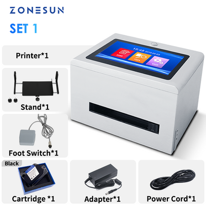 Máquina codificadora de fecha de inyección de tinta de sobremesa ZONESUN ZS-TIP127 