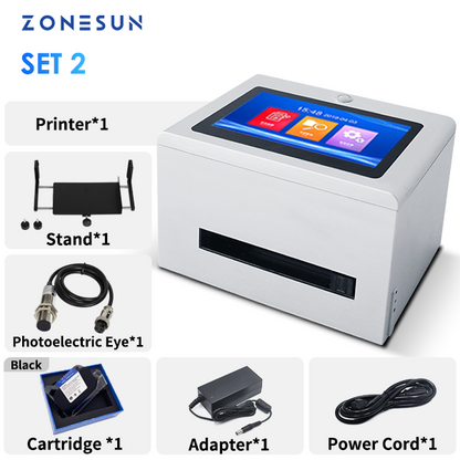 Máquina codificadora de fecha de inyección de tinta de sobremesa ZONESUN ZS-TIP127 