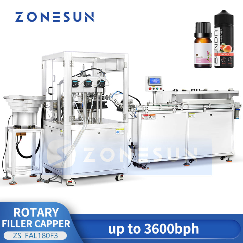 Zonesun ZS-FAL180F3 Rotary Filler Capper Monoblock