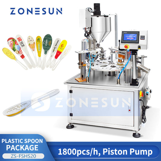 Zonesun ZS-FSHS20 Honey Spoon Filling Sealing Machine