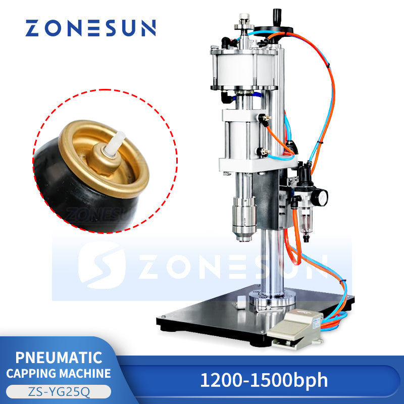 Zonesun ZS-YG25Q Pneumatic Aerosol Can Crimper