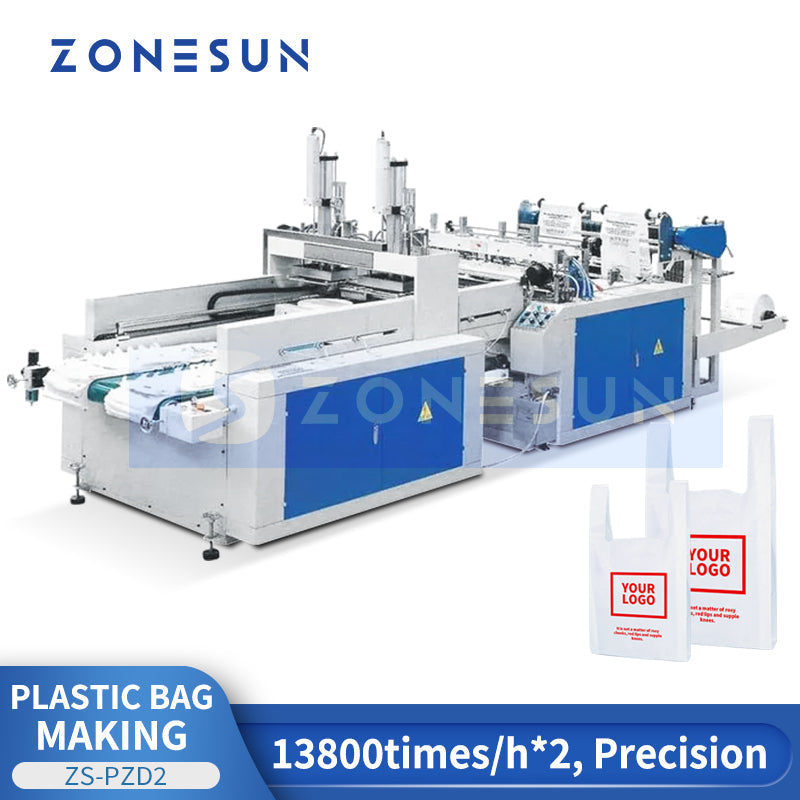 Zonesun ZS-PZD2 Dual Channel Plastic Bag Making Machine