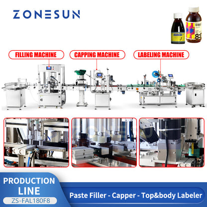 Zonesun ZS-FAL180F8 Honey Bottling Line