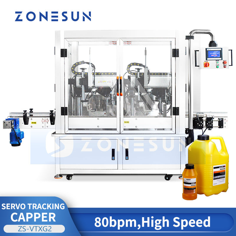 Zonesun ZS-VTXG2 Dual-Head Continuous Motion Capping Machine