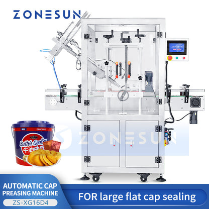 Zonesun ZS-XG16D4 Automatic Capping Machine | Press-On Cap Sealer