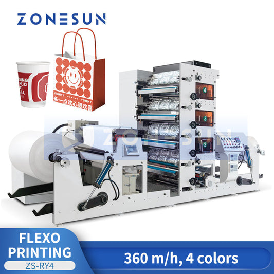 Zonesun ZS-RY4 4-Color Flexo Printing Machine