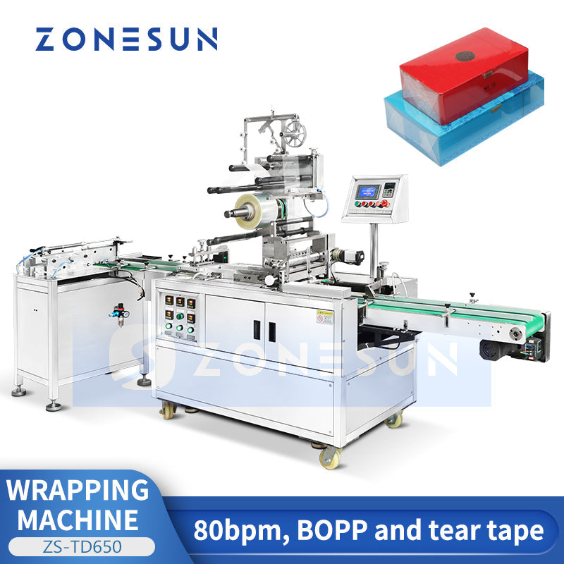 Zonesun ZS-TD650 Automatic Cellophane Wrapping Machine