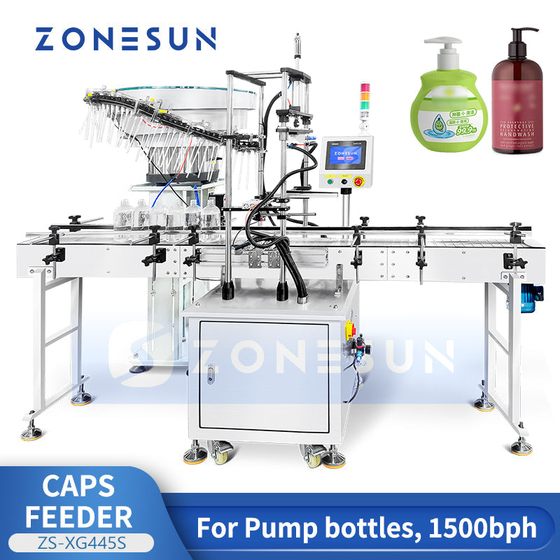 Zonesun ZS-XG445S Trigger Bottle Cap Feeding Machine