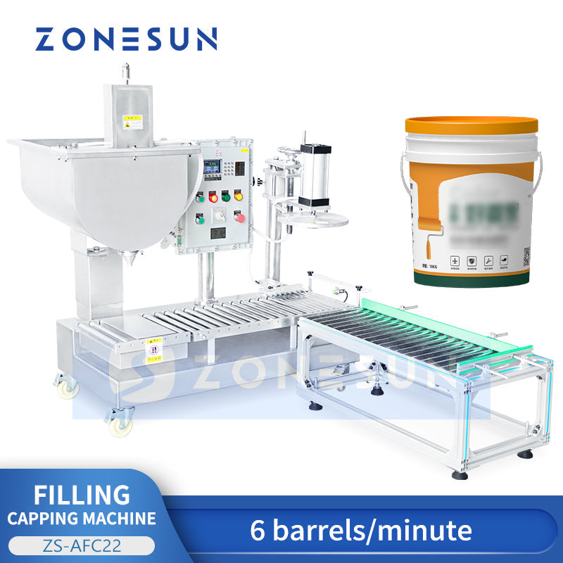 Zonesun ZS-AFC22 Explosion Proof Bucket Filling and Capping Machine