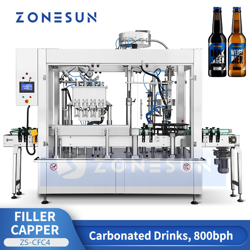 ZONESUN ZS-CFC4 Automatic Beer Filling and Capping Machine