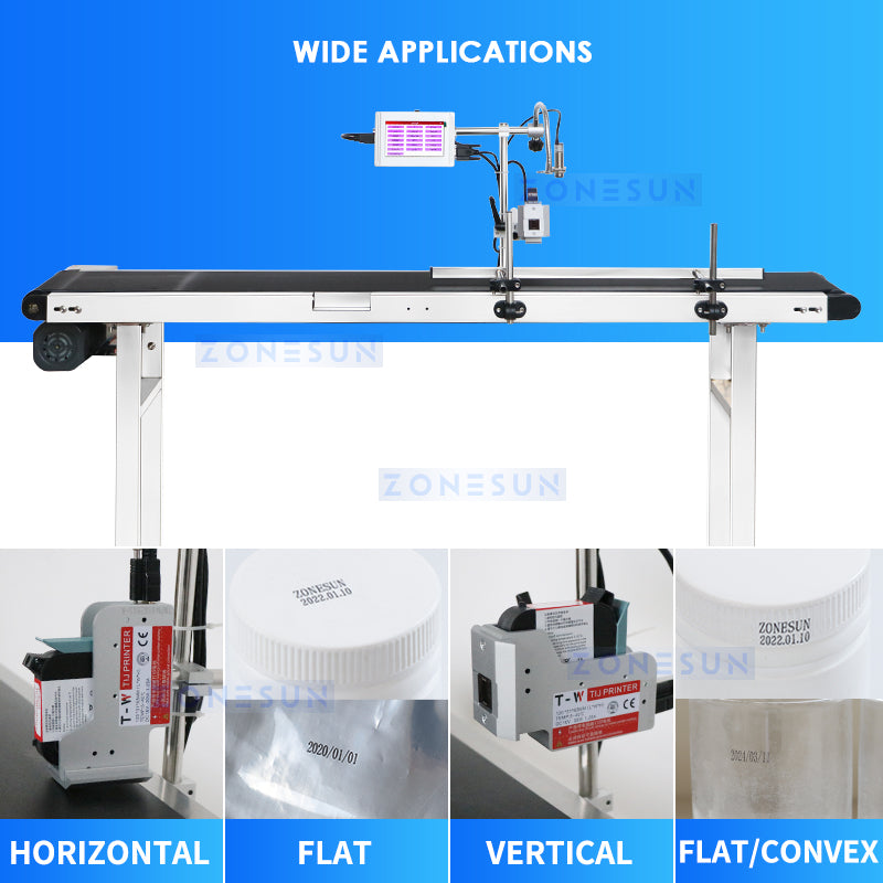 ZONESUN ZS-DC127 Inline Printer with Conveyor