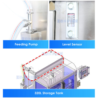 Zonesun ZS-CL6T Automatic Liquid Filling Machine Feeding System