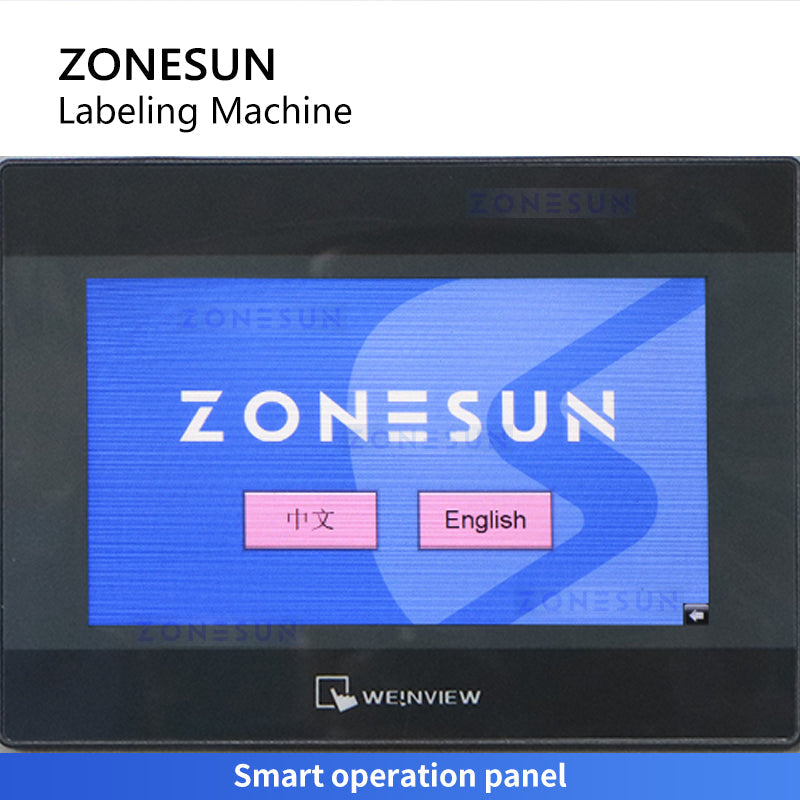 Zonesun ZS-ZGL7 Paper Can Glue Labeling Machine Operation Panel