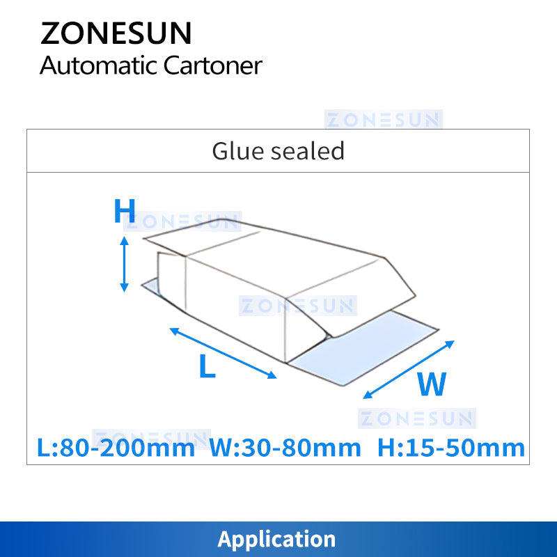 Zonesun ZS-MSZH70 Hot Melt Glue Cartoning Machine