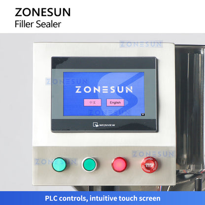 Zonesun ZS-FS008U Plastic Tube Filling & Sealing Monoblock Touch Screen