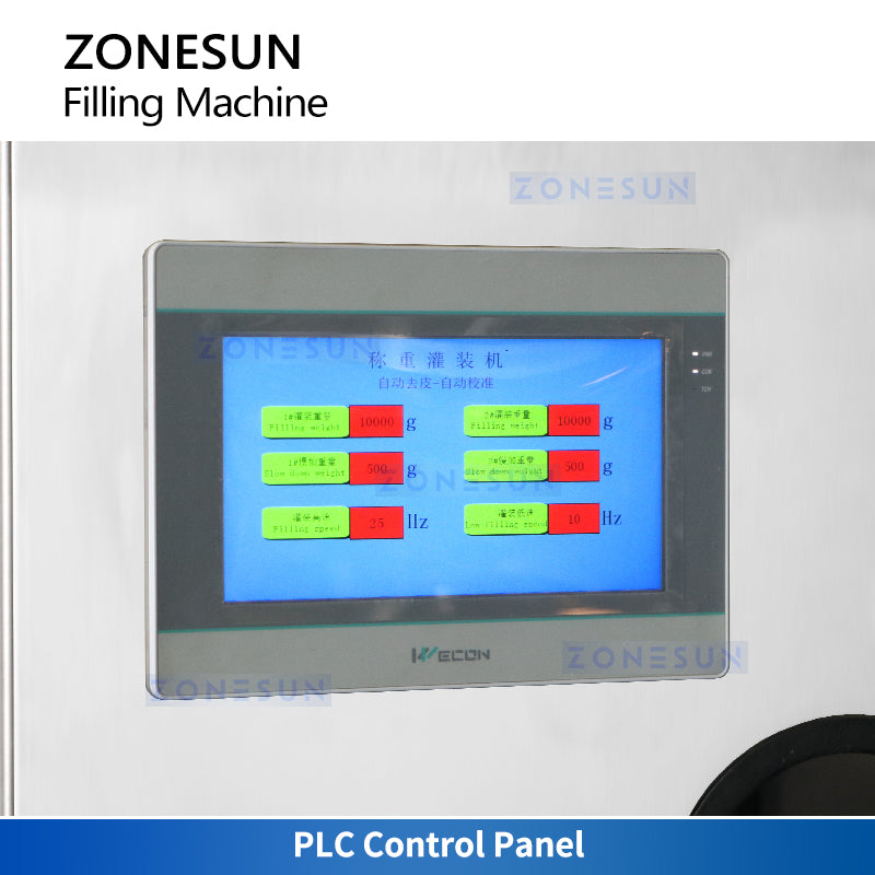 Zonesun ZS-GTW2D Weighing and Filling Machine Touch Screen