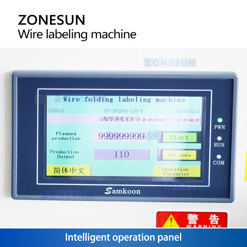 Zonesun ZS-WTB1 Wire Labeling Machine Control Panel