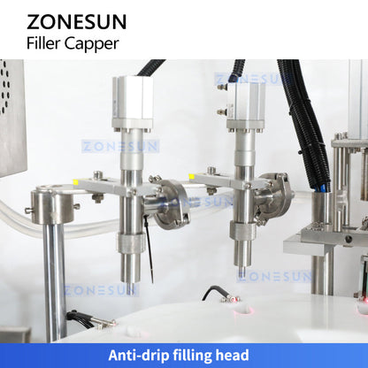 Zonesun ZS-AFC32Z Automatic Liquid Glue Filling and Capping Machine Monoblock