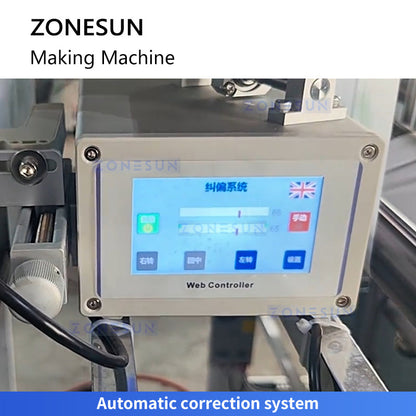 Zonesun ZS-PZD2 Dual Channel Plastic Bag Making Machine Correction System