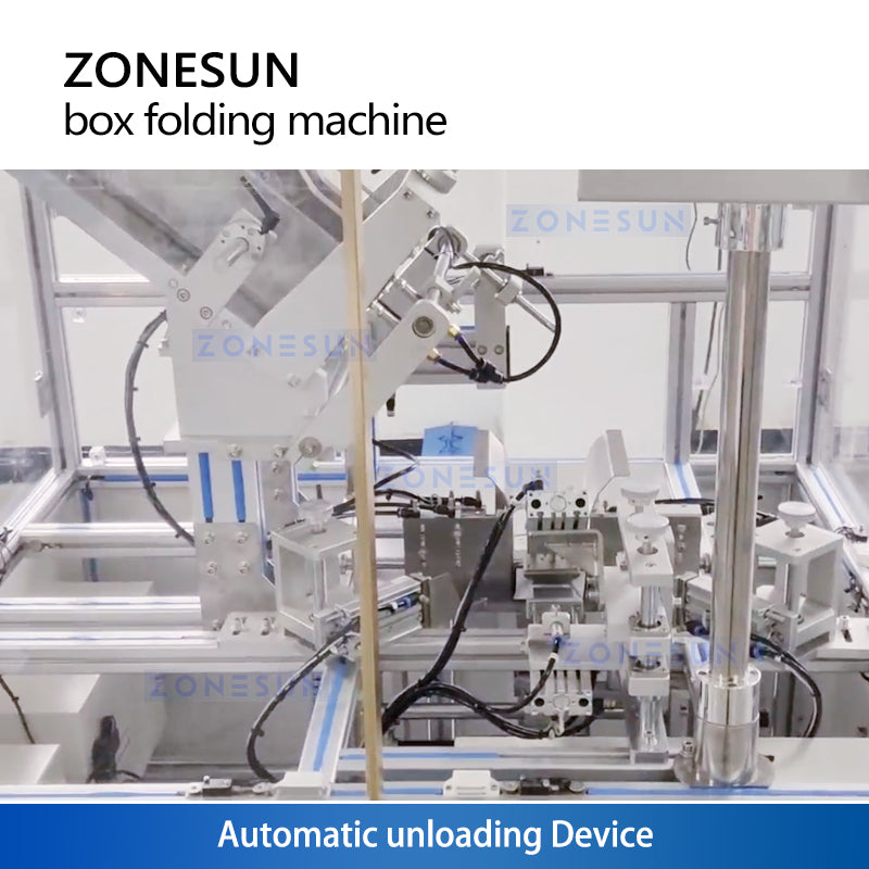 Zonesun ZS-KDJ100 Lock Bottom Cartoning Machine Automatic Unloading Device