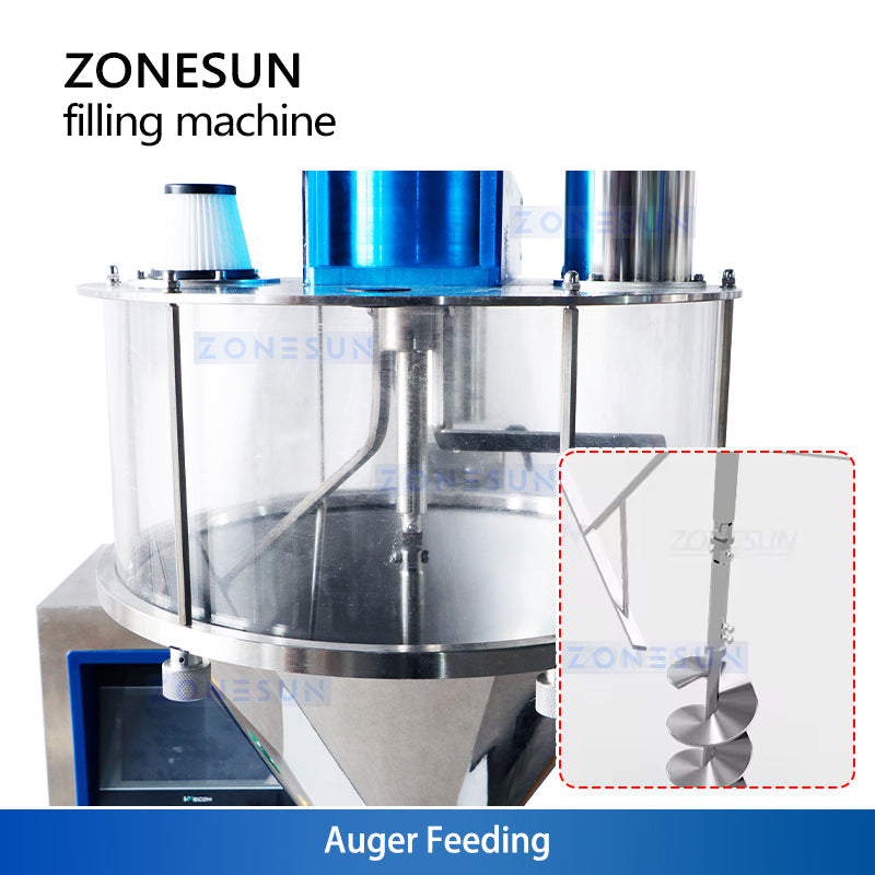 Zonesun ZS-FM100B Tabletop Auger Filler Hopper