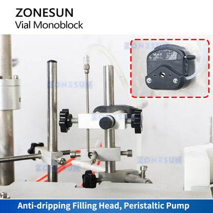 Zonesun ZS-AFC41 Vial Filling & Capping Monoblock Filling Station