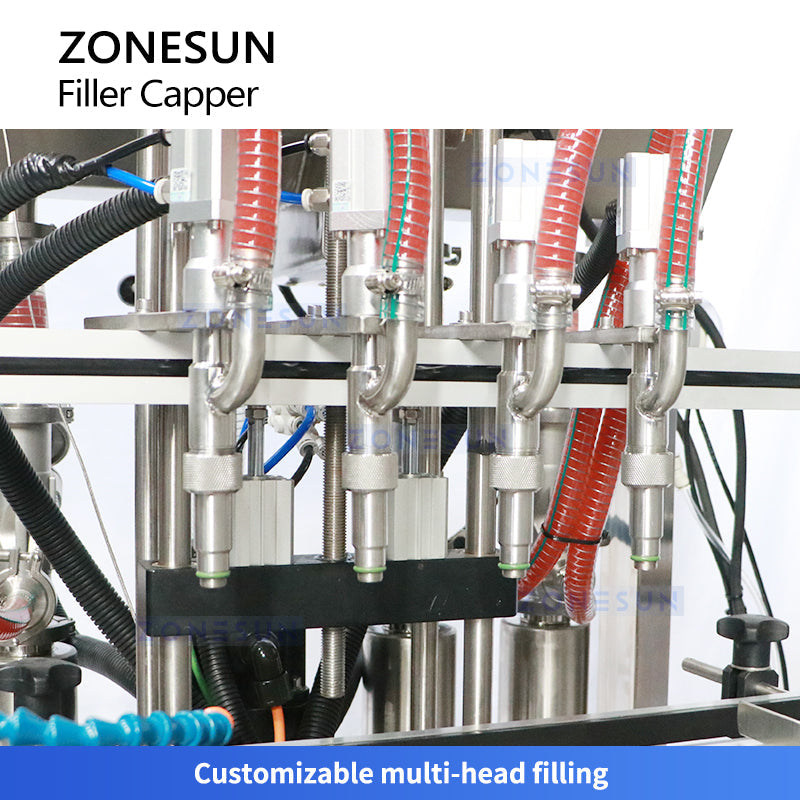 Zonesun ZS-FAL180B10 Piston Filler & Steam Vacuum Capper