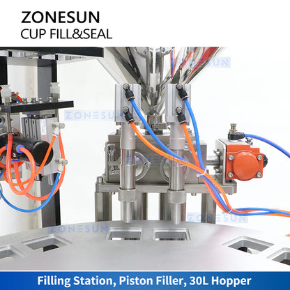 Zonesun ZS-AFC06 Cup Filling and Sealing Machine