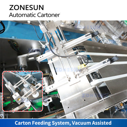 Zonesun ZS-MSZH70 Hot Melt Glue Cartoning Machine