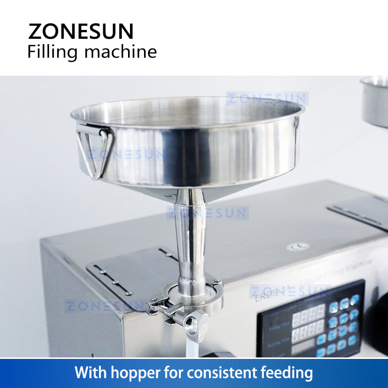 ZONESUN ZS-NP2 Máquina llenadora de bomba peristáltica de líquido viscoso y pasta de 2 cabezales 