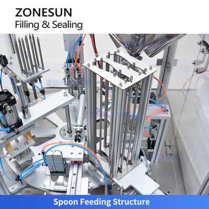 Zonesun ZS-FSHS20 Honey Spoon Filling Sealing Machine