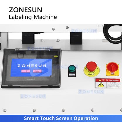 Zonesun ZS-TB500R Round Bottle Label Applicator Touch Screen