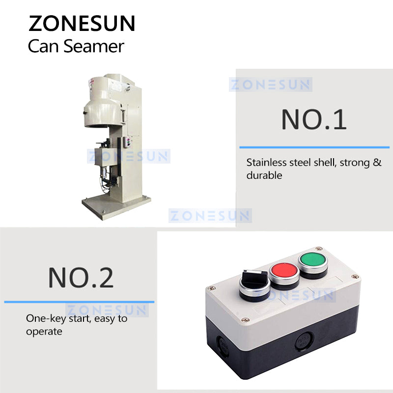 Zonesun ZS-CS1 Can Seamer | Cylindrical Cans