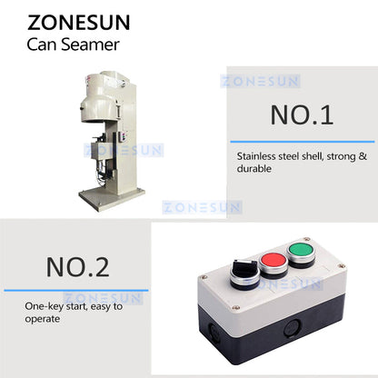 Zonesun ZS-CS1 Can Seamer | Cylindrical Cans