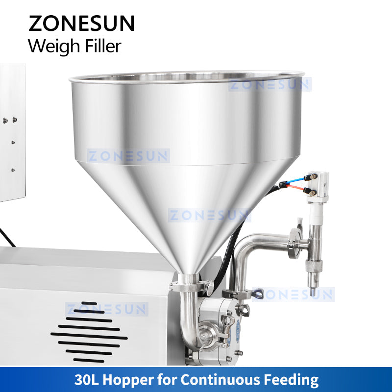 Zonesun ZS-RPW1Z Tabletop Weigh and Fill Machine Hopper