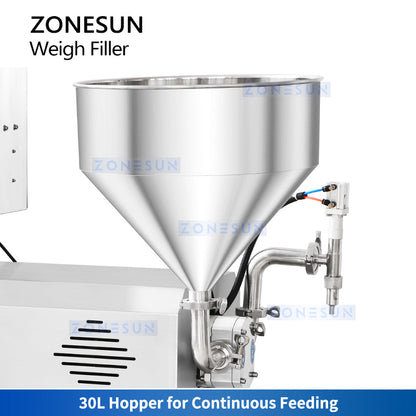 Zonesun ZS-RPW1Z Tabletop Weigh and Fill Machine Hopper