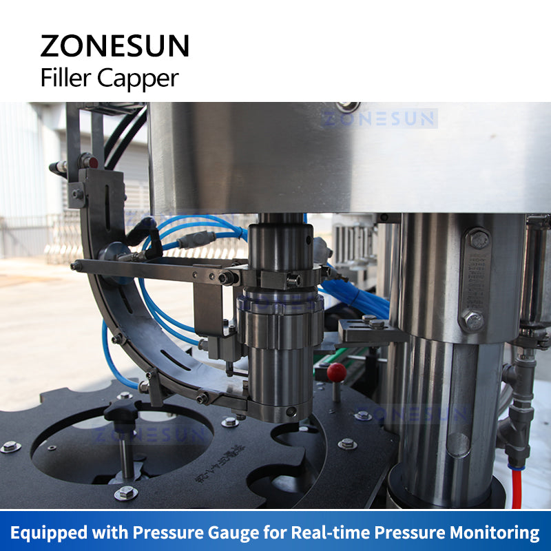 ZONESUN ZS-CFC4 Automatic Beer Filling and Capping Machine Capping Station