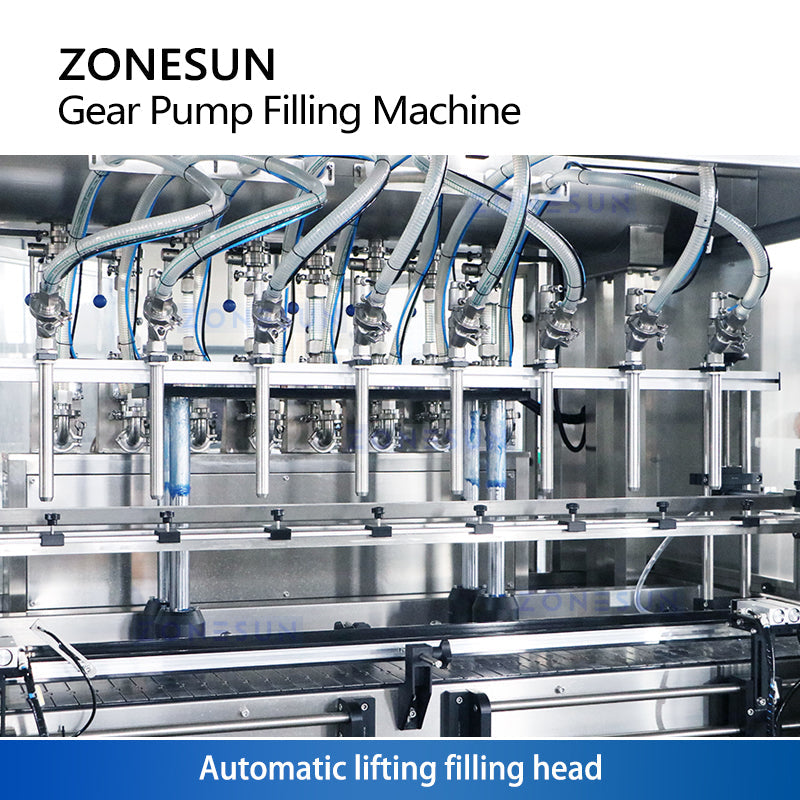 Zonesun ZS-VTGP8D Gear Pump Paste Filling Machine Filling Head