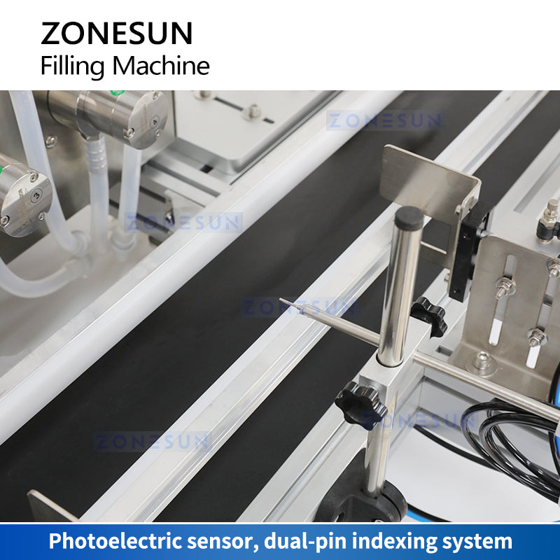 ZONESUN ZS-DTMP4D Macchina di rifornimento per liquidi con pompa magnetica a 4 ugelli per immersione con trasportatore