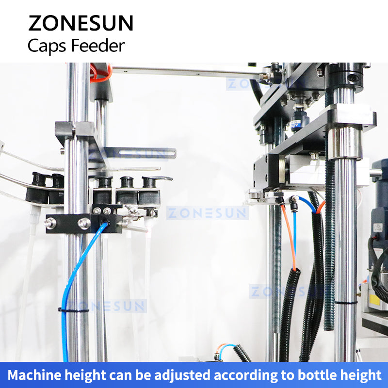 Zonesun ZS-XG445S Trigger Bottle Cap Feeding Machine Adjustable Height