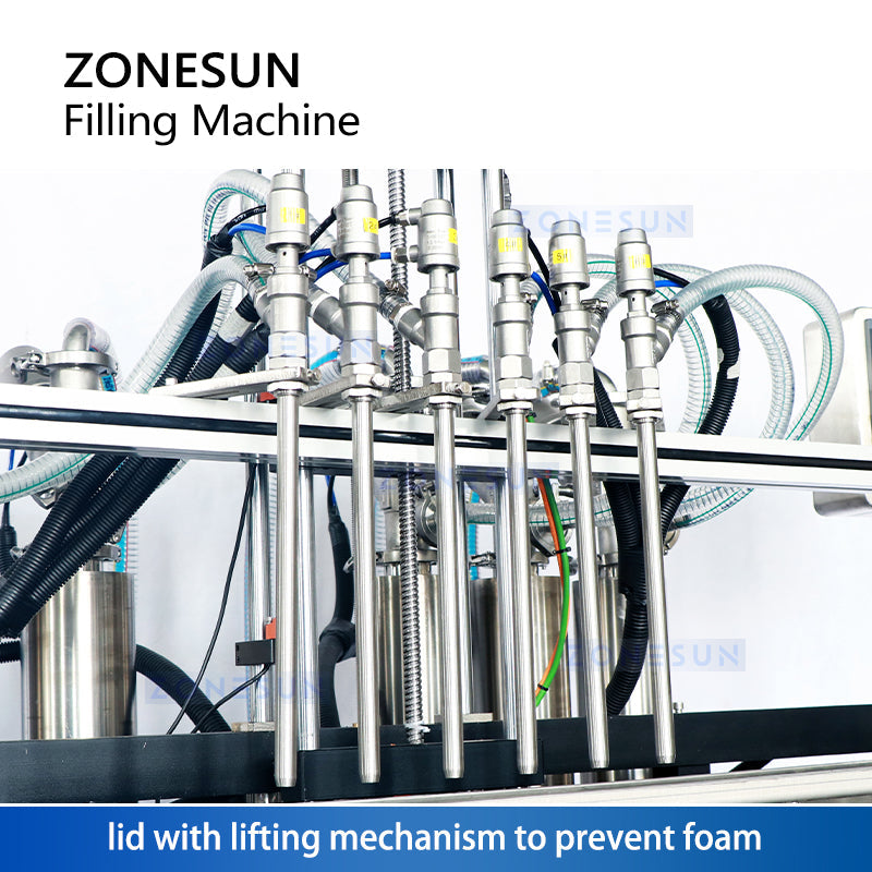 Zonesun ZS-SV6HS Servo Piston Filler Lifting Heads