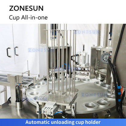 Zonesun ZS-AFS02 Cup Filling and Sealing Monoblock Cup Holder