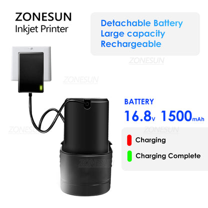 Impresora de inyección de tinta multilingüe portátil ZONESUN ZS-HIP254 