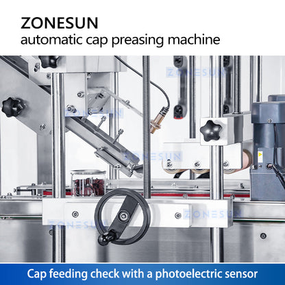 Zonesun ZS-XG16D4 Automatic Capping Machine | Press-On Cap Sealer