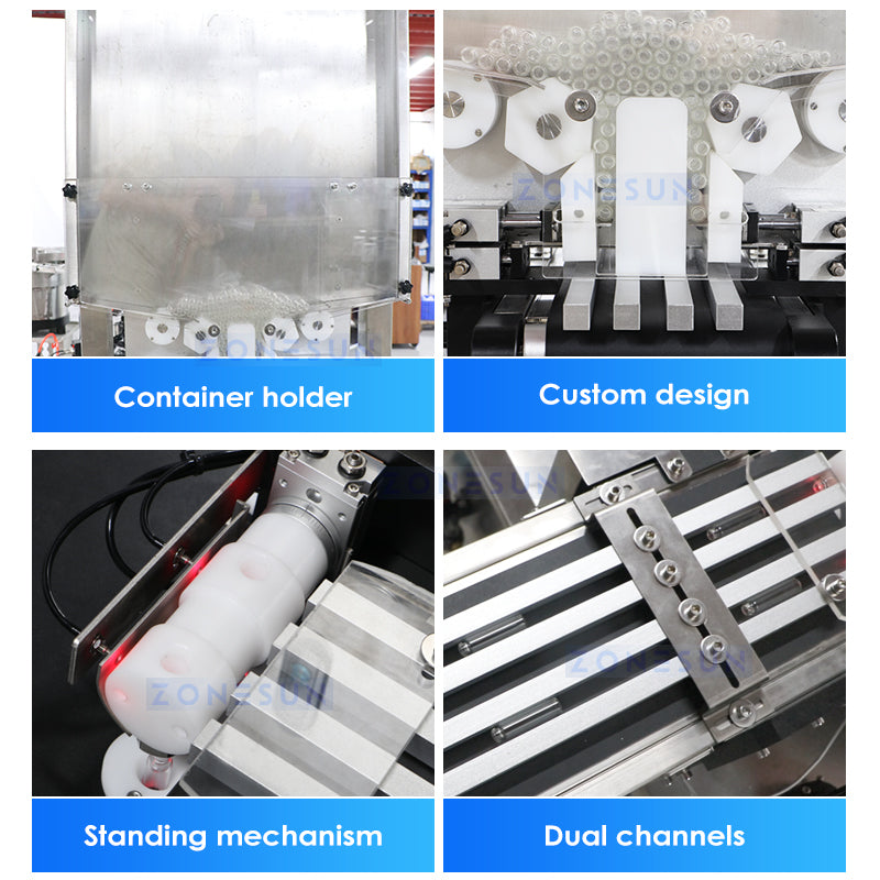 ZONESUN ZS-AFC17 Automatic 2 Nozzles Liquid Ceramic Pump Filling Capping Machine