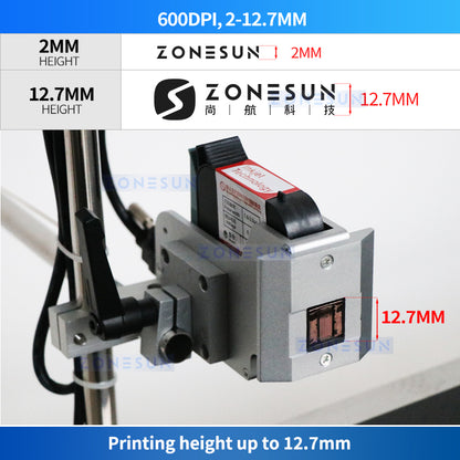 ZONESUN ZS-DC127 Inline Printer with Conveyor