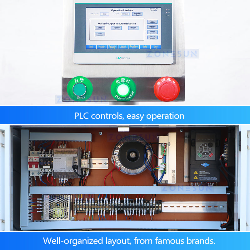 ZONESUN ZS-TB823 Automatic Round Bottle Wrap Around Labeling Machine