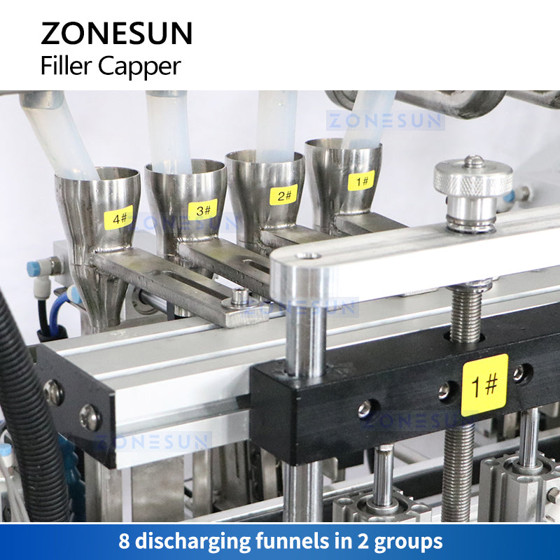 Zonesun ZS-FAL180F7 Coconut Jelly Filler Discharging Funnels