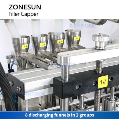 Zonesun ZS-FAL180F7 Coconut Jelly Filler Discharging Funnels